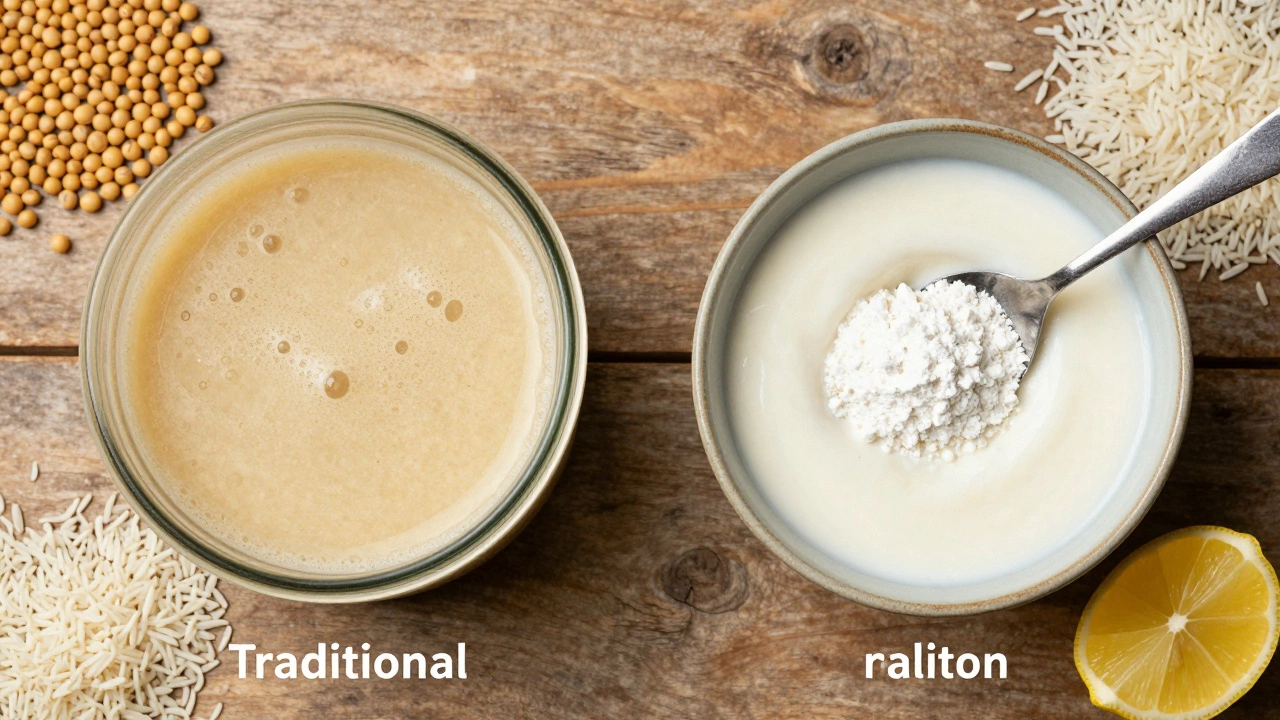Comparison of traditional fermented and instant dosa batters